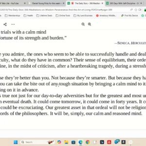 Daily Stoic Meditation for Dec 30th: Taking The Bite Out Of It