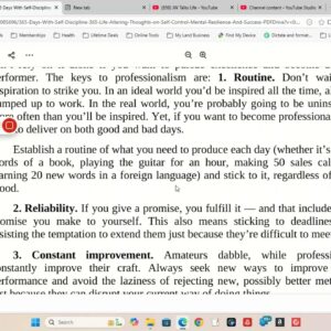 Day 362: Reflections on Professionalism